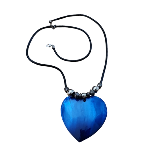 Blue Heart Pendant - Picture 4 of 4